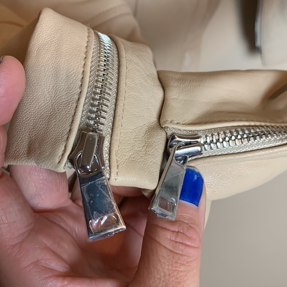 Vince Lamb Leather Moto Asymmetrical Jacket Size L - Picture 8 of 16